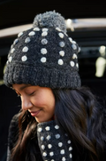 Kew Bobble Beanie Charcoal