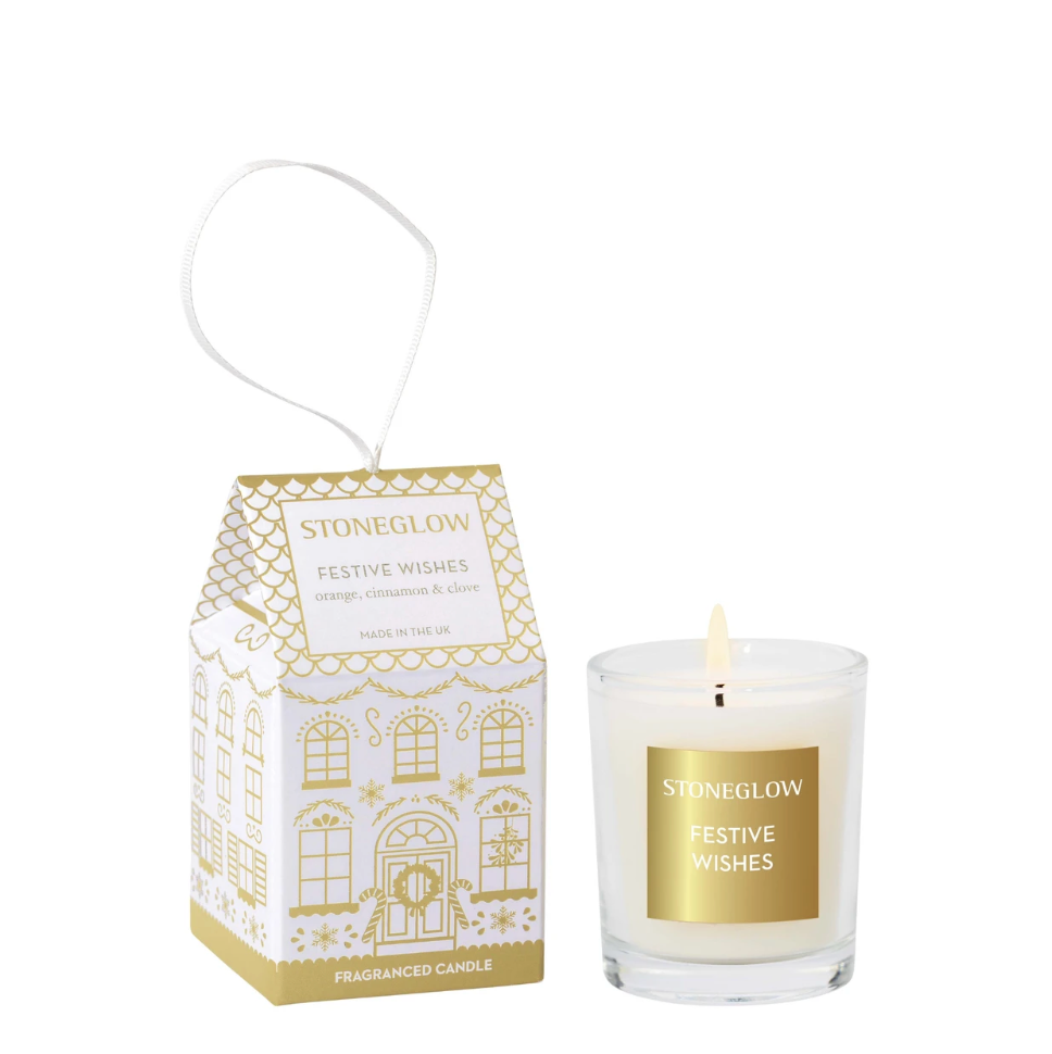 Seasonal - Festive Wishes - Orange, Cinnamon & Clove Scented Votive Candle (65 x 55mm)