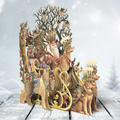 Santa's Dog Sleigh - 3D Pop Up Christmas Card