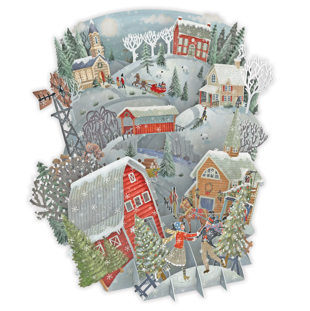 Christmas Folk - Top of the World Christmas Card