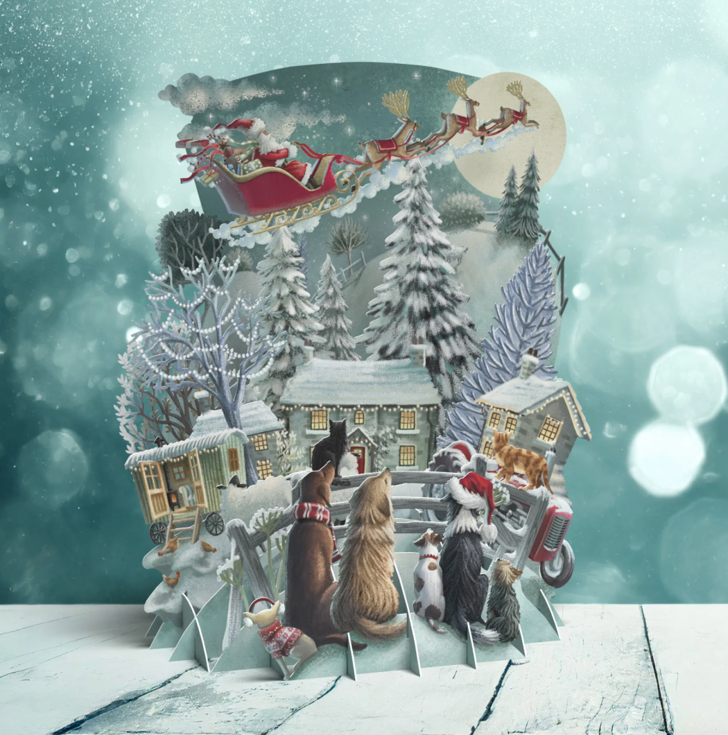 It's Santa - Top of the World Christmas Card