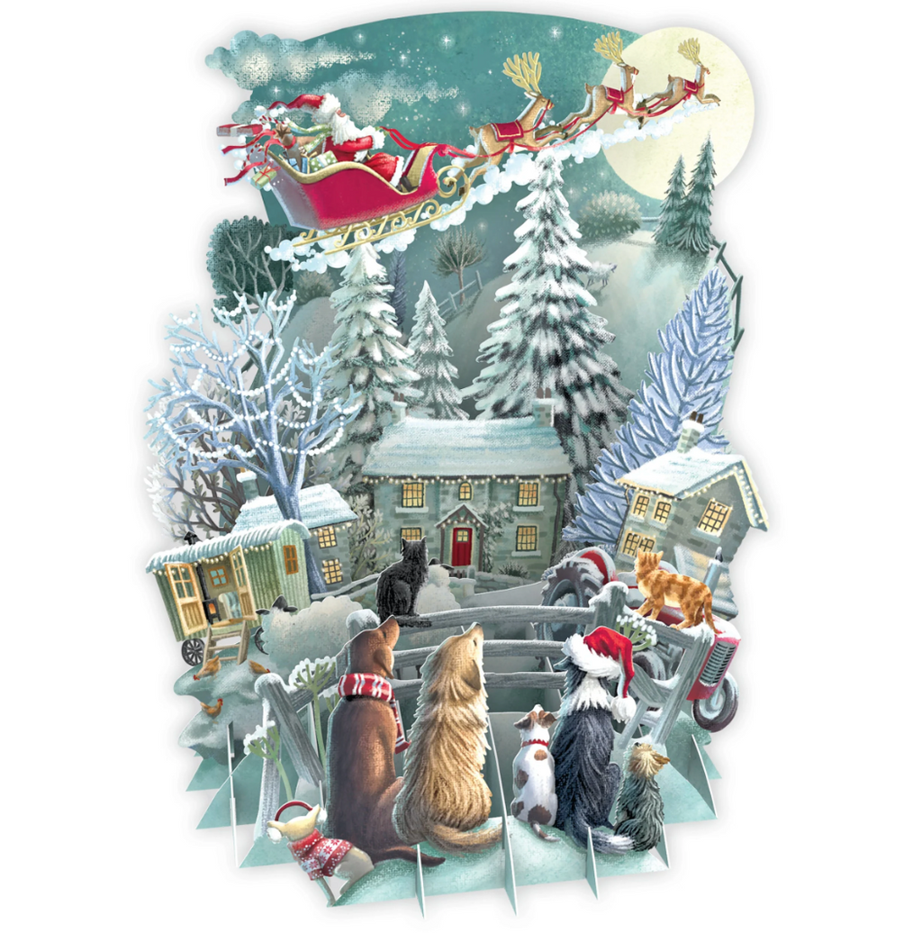 It's Santa - Top of the World Christmas Card
