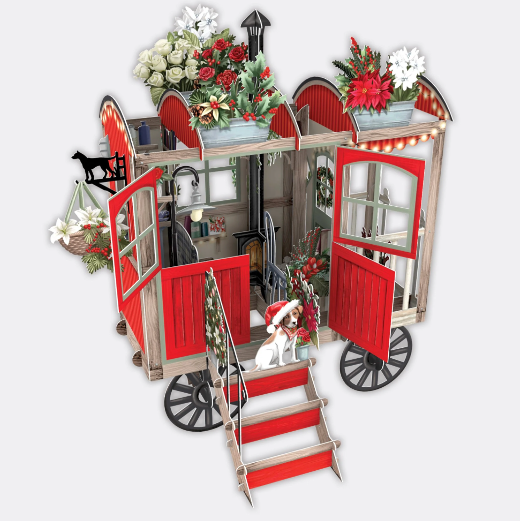 Christmas Hut - 3D Pop Up Christmas Card