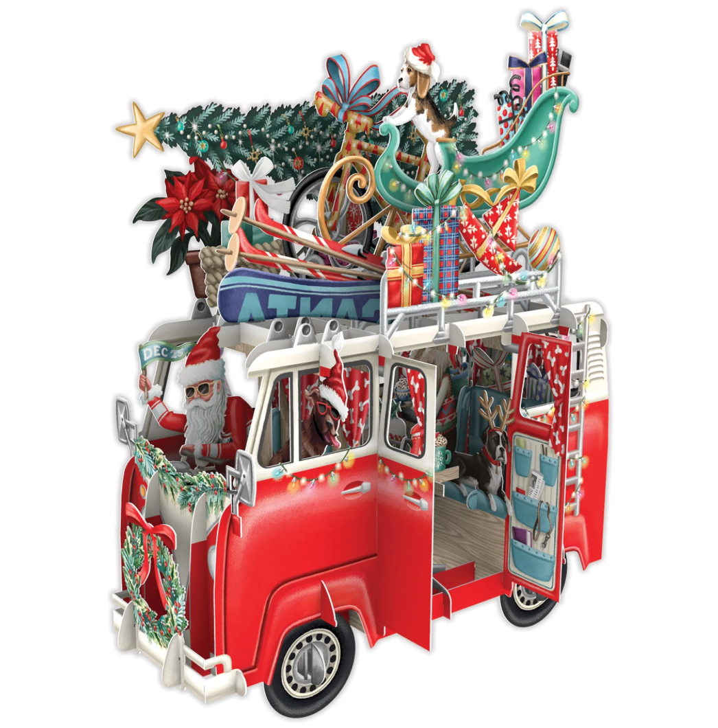 Santa's Camper - 3D Pop Up Christmas Card