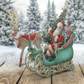 Santa's Sleigh - 3D Pop Up Christmas Card