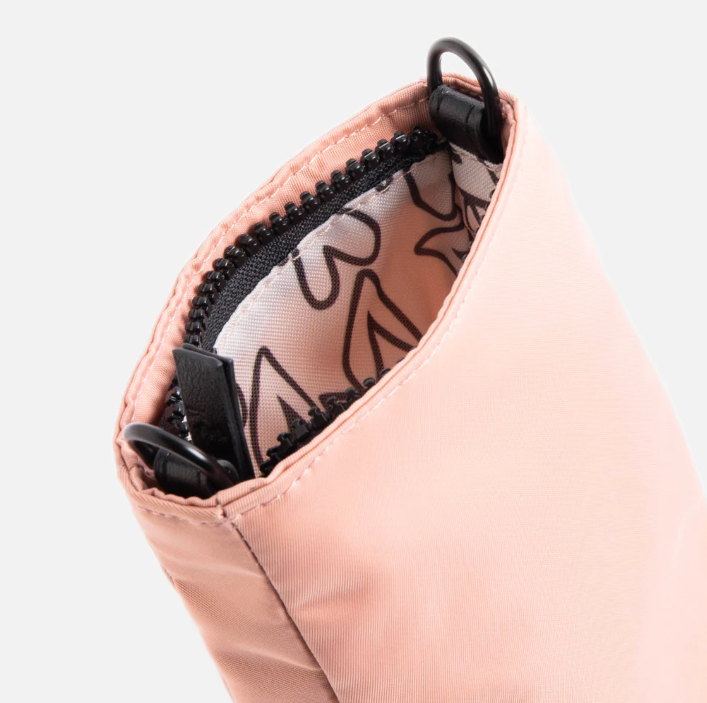 Pink Casual Padded Phone Pouch Bag