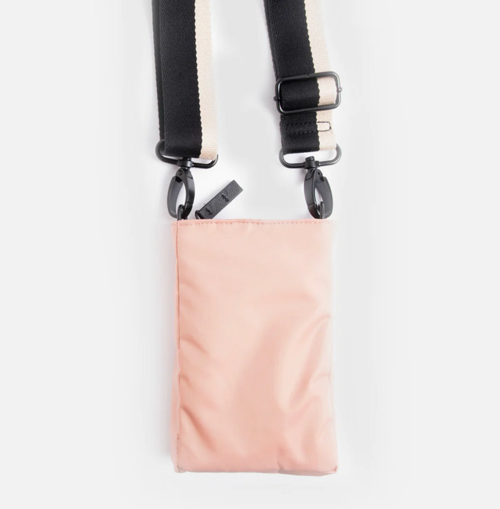 Pink Casual Padded Phone Pouch Bag