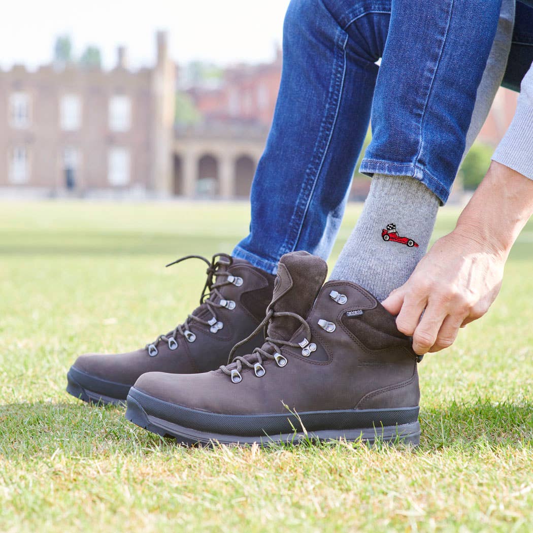 Motorsport Racing Car Wool Socks : Red
