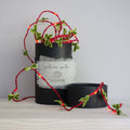 Handmade Velvet Bow Fairy Lights: Green Velvet Bow / 2m (Battery)
