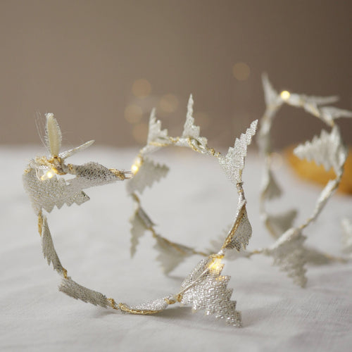 Christmas Tree Fairy Light String - Christmas Decoration: Silver / 2m (Battery)