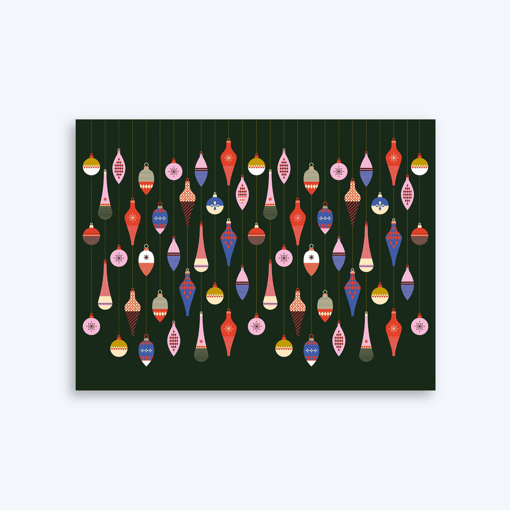 Double-Sided Vintage Baubles - Christmas Wrapping Paper