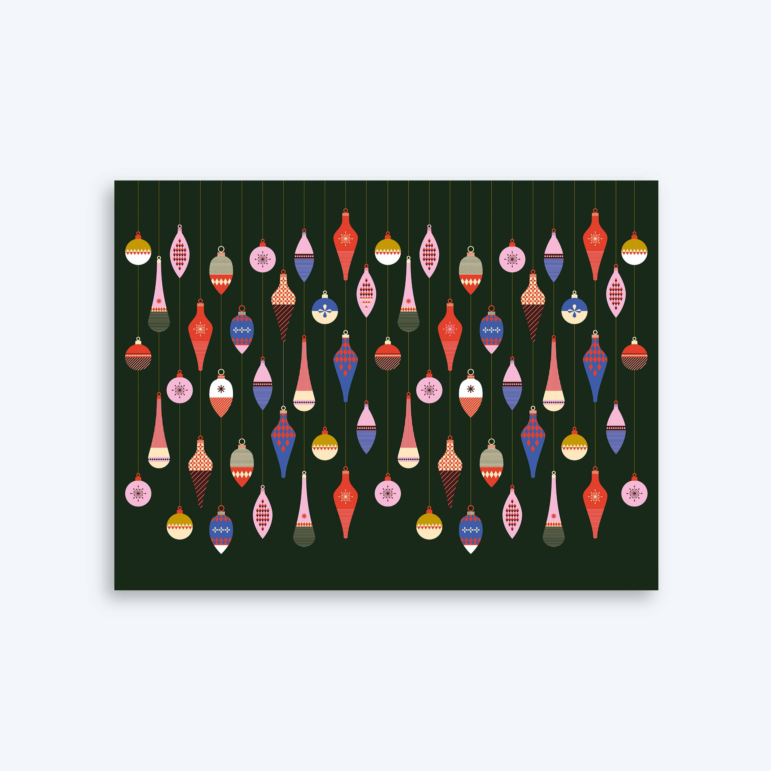 Double-Sided Vintage Baubles - Christmas Wrapping Paper